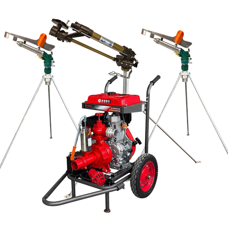 安顺一体式灌溉机组 全套喷枪水带配齐 抗旱浇地神器